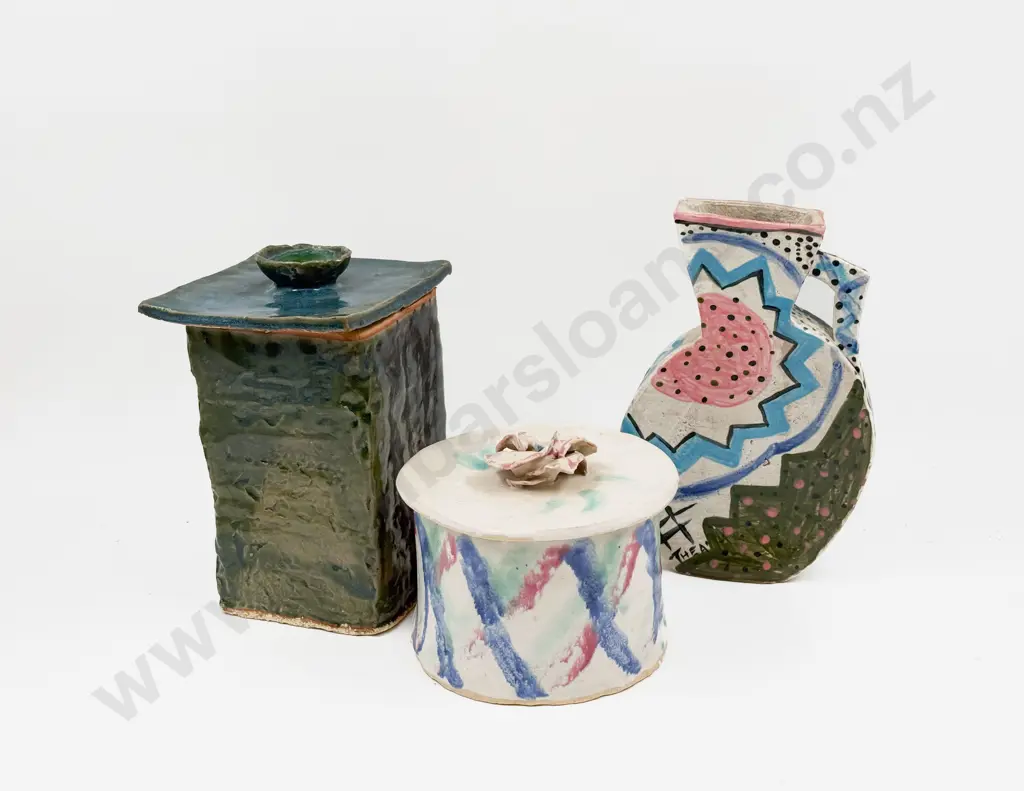Three Pieces NZ Pottery Image 1++