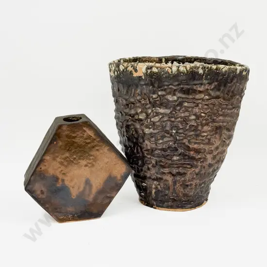 Two NZ Pottery Vases