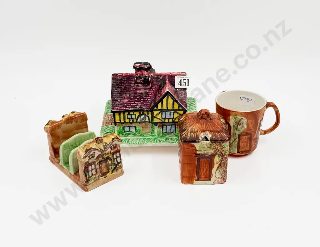 Four Pieces Assorted Cottage Ware Image 1++