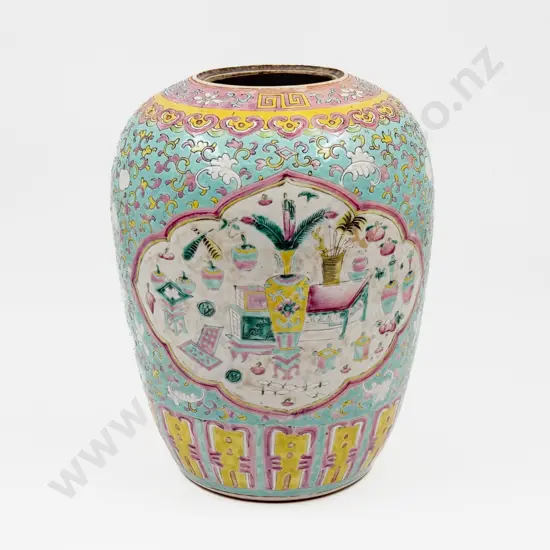 Chinese Ginger Jar (missing lid)