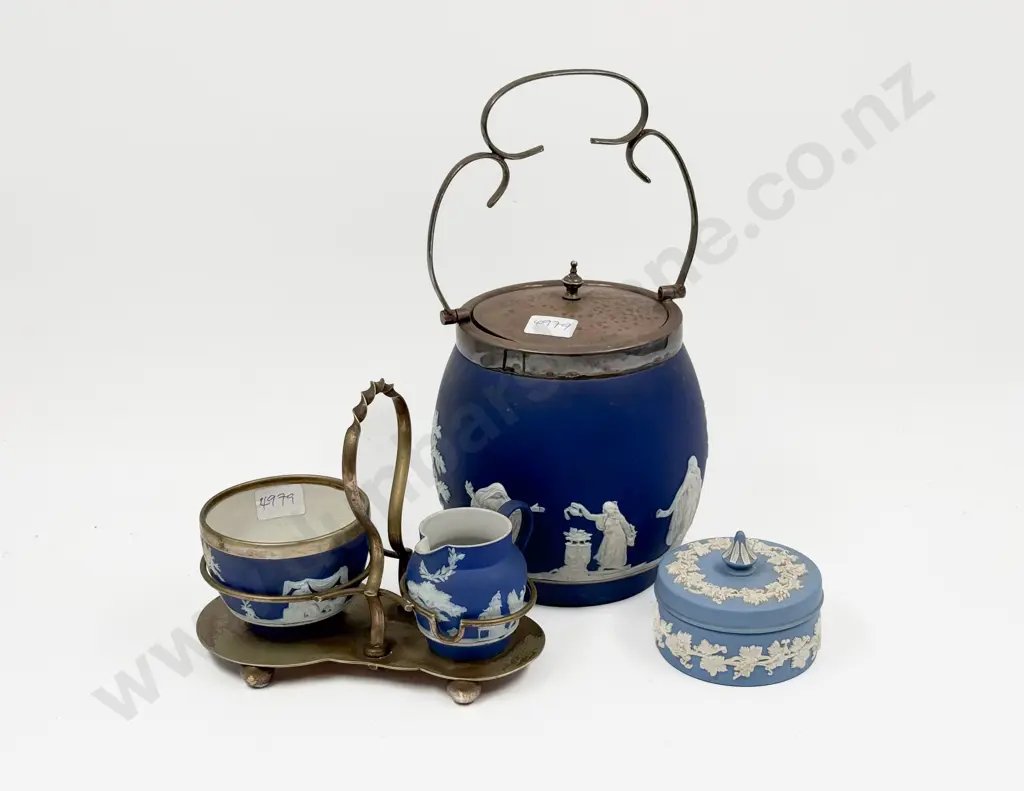 Quantity of Assorted Jasperware incl Biscuit Barrel Image 1++