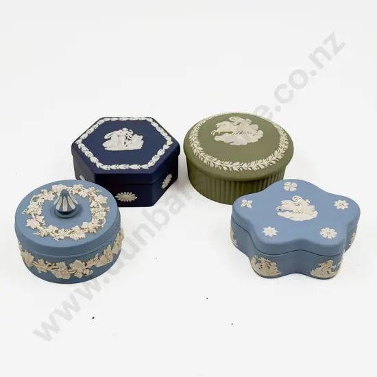 Five Wedgwood Trinket Boxes