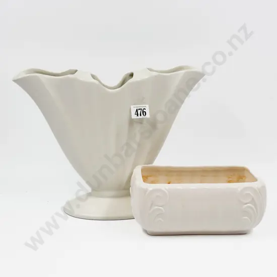 Beswick Vase & Unmarked Flower Trough