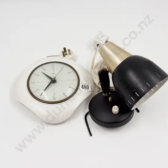 NZ Made Bedhead Lamp & Wall Clock