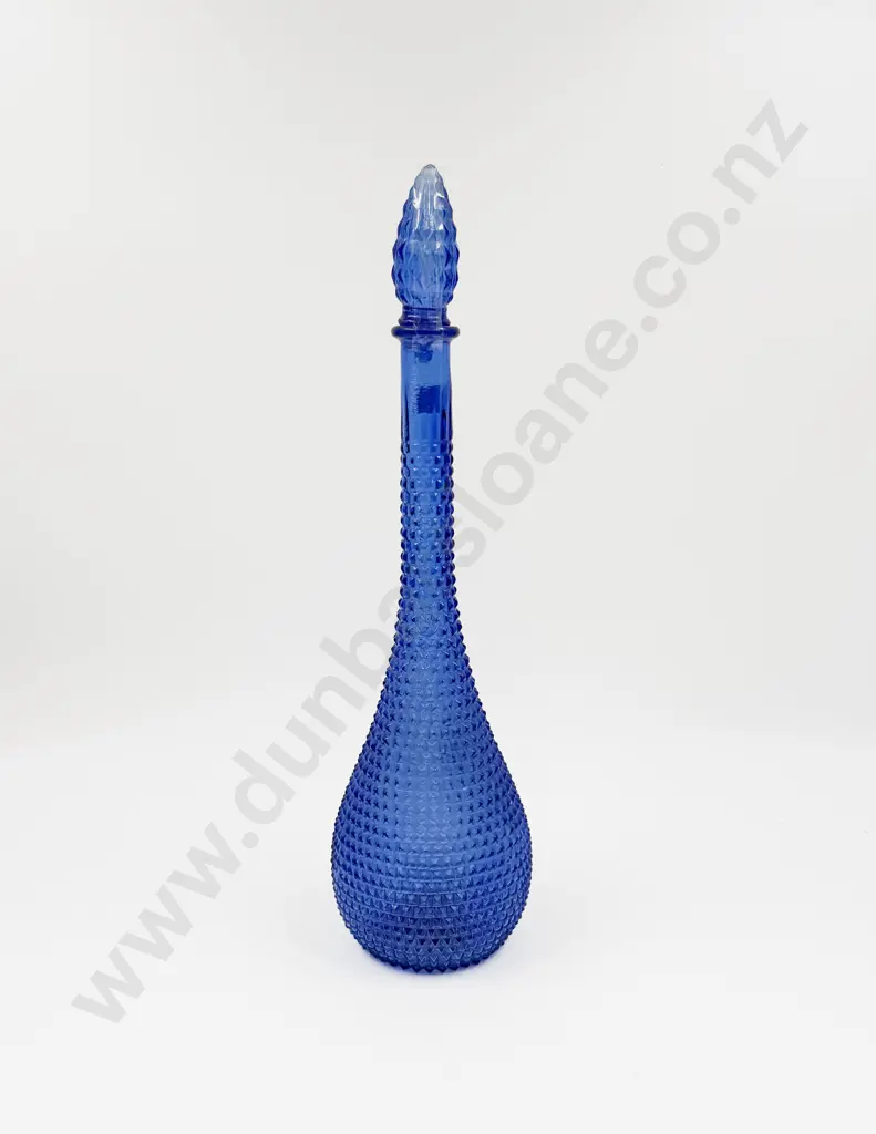 Blue Glass Genie Bottle (faults) Image 1++