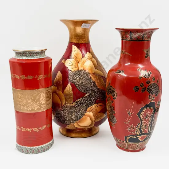 Three Assorted Vases