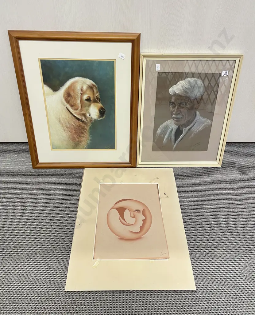 Two Assorted Artworks together with Loose Abstract Work Image 1++