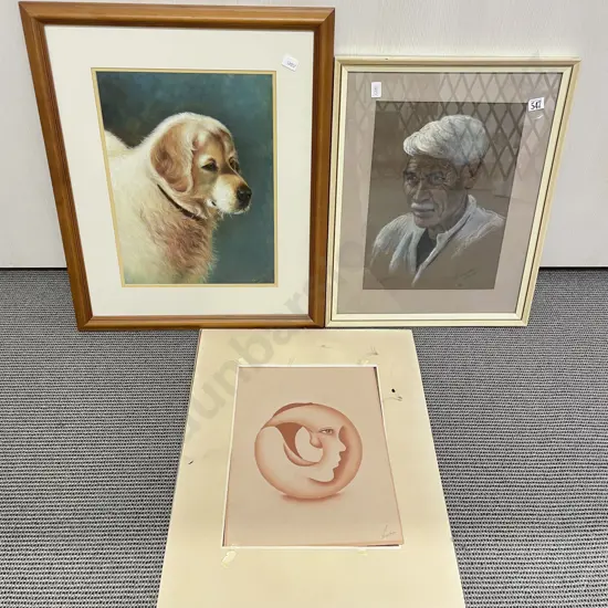 Two Assorted Artworks together with Loose Abstract Work