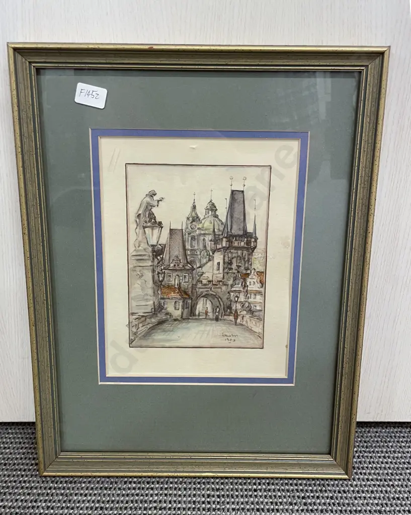 Two Townscape Study Prints Image 1++