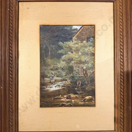 Charles l'Anson (English 1924-1983) A South Devon Watermill