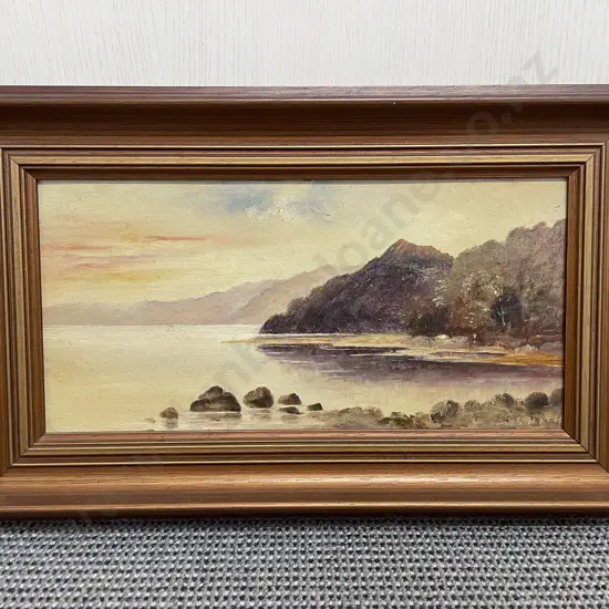 Pair of J. Smith - Coastal NZ Landscapes - Oil on Board (2)