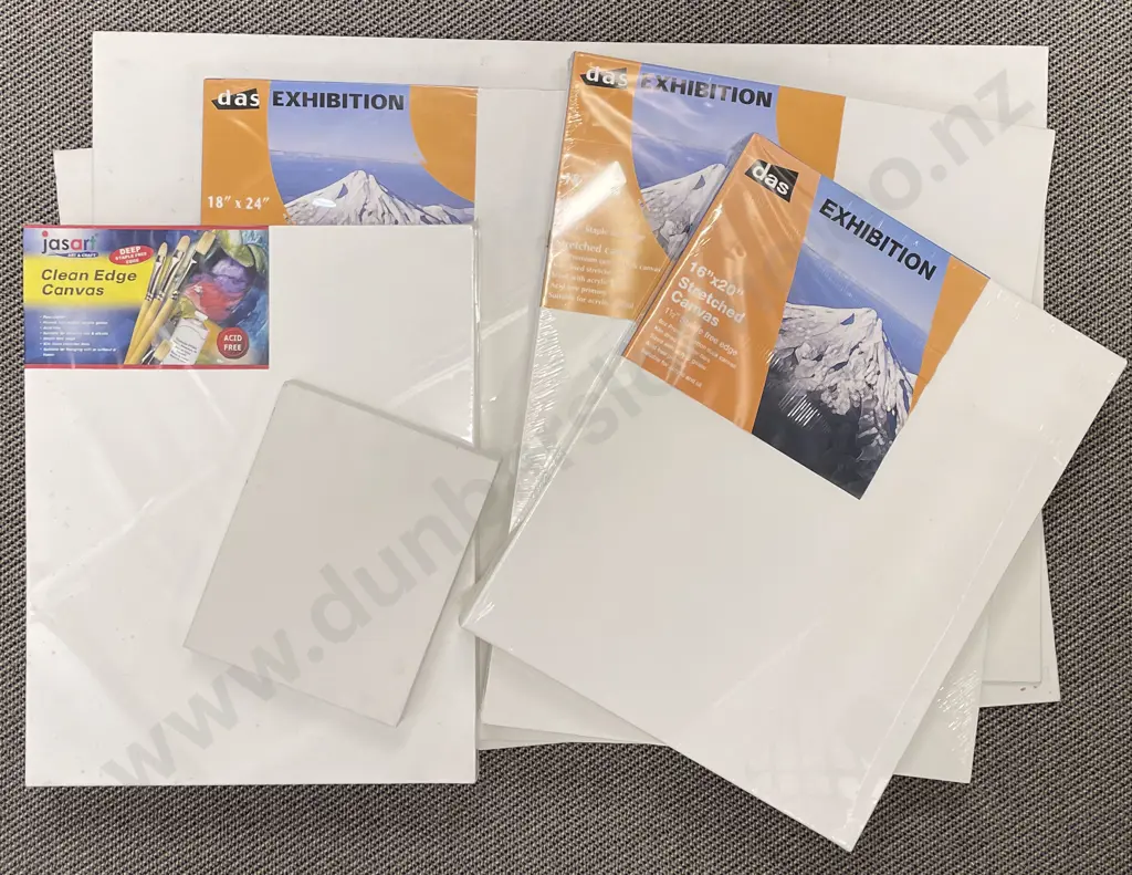 Five Assorted As New Canvases together with Two Artist Boards Image 1++