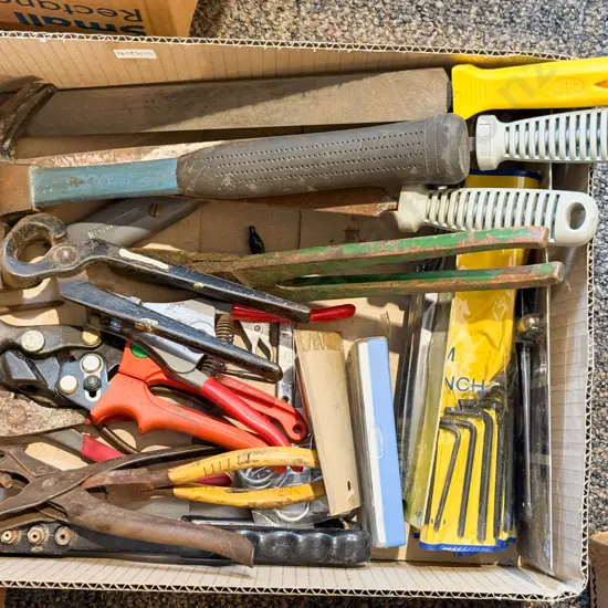 Box of Assorted Tools