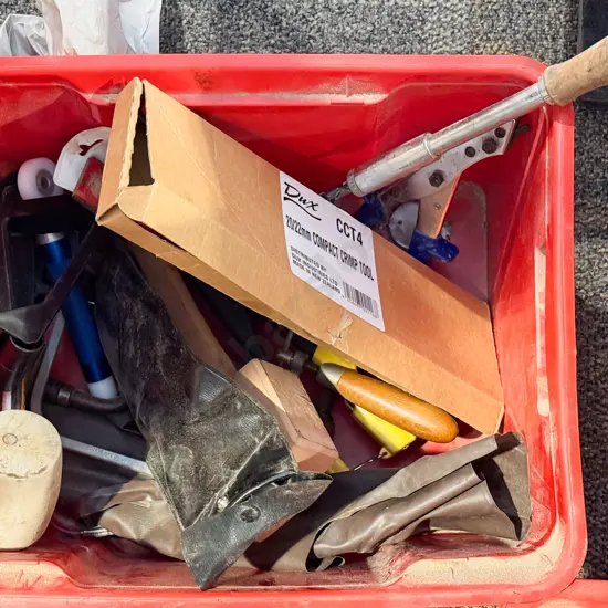 Box Quantity of Assorted Tools Etc