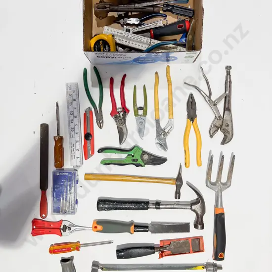 Box of assorted Tools