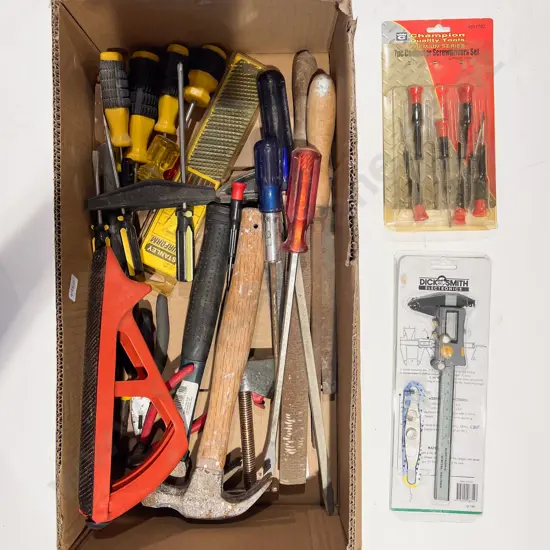 Box of assorted Tools