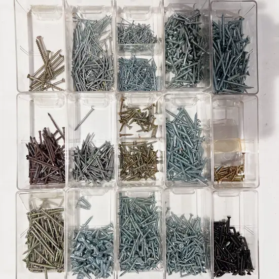 Multi Drawer Unit with Assorted Screws etc in Toolbox Form Cary Case