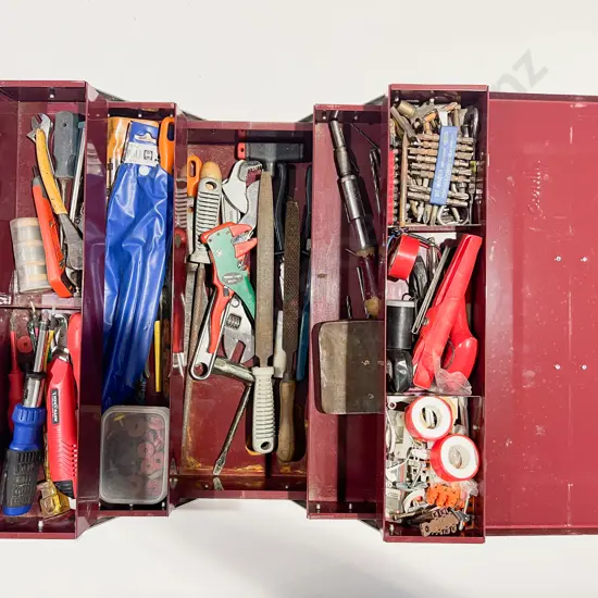 Three Tier Graduating Toolbox with Assorted Tools