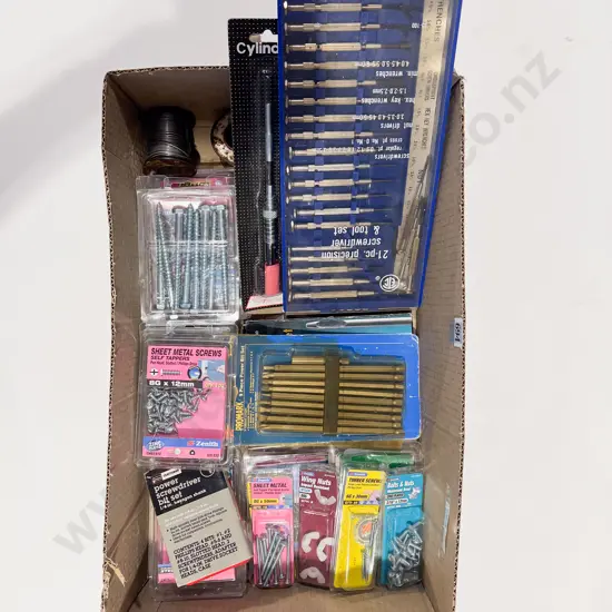 Quantity of Assorted Screws together with 21 Piece Precision Screwdriver Tool Set