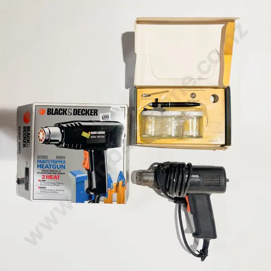 Black & Decker Heat Gun together with Vintage Airbrush Kit