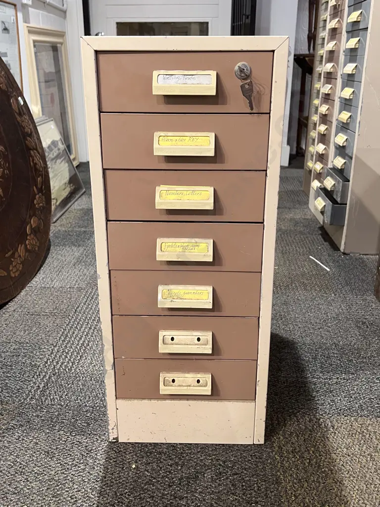 Multi-Drawer Steel Cabinet with Assorted Tools & Accessories Image 1++