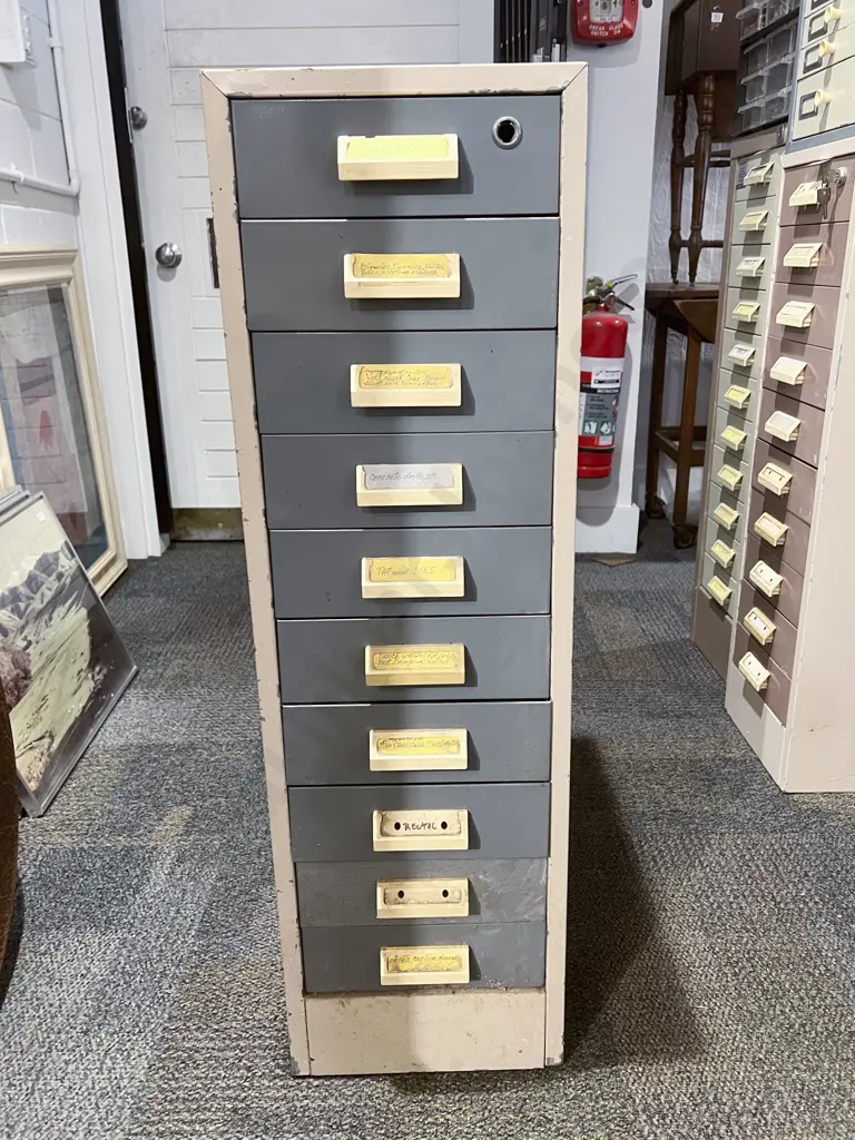 Multi-Drawer Steel Cabinet with Assorted Tools & Accessories Image 1++