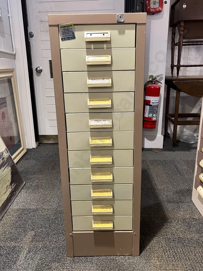 Multi-Drawer Steel Cabinet with Assorted Tools & Accessories Image 1++