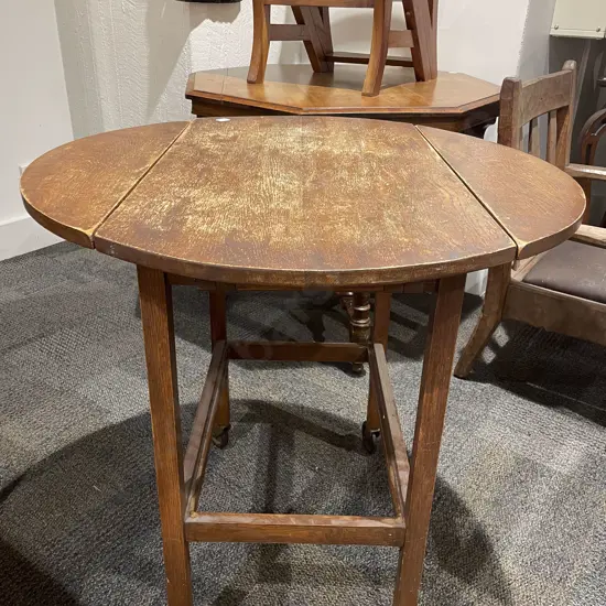 Oak Dropside Tea Trolley