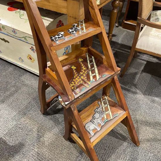 Noah's Ark Chair/Kitchen Steps
