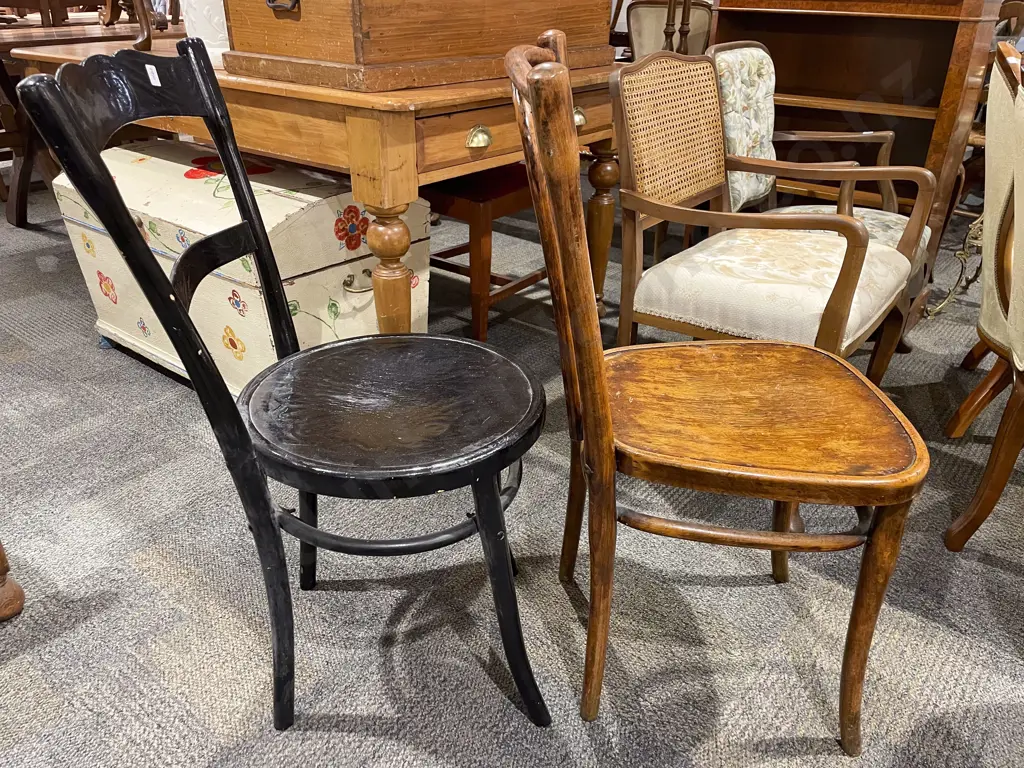 Two Bentwood Chairs Image 1++