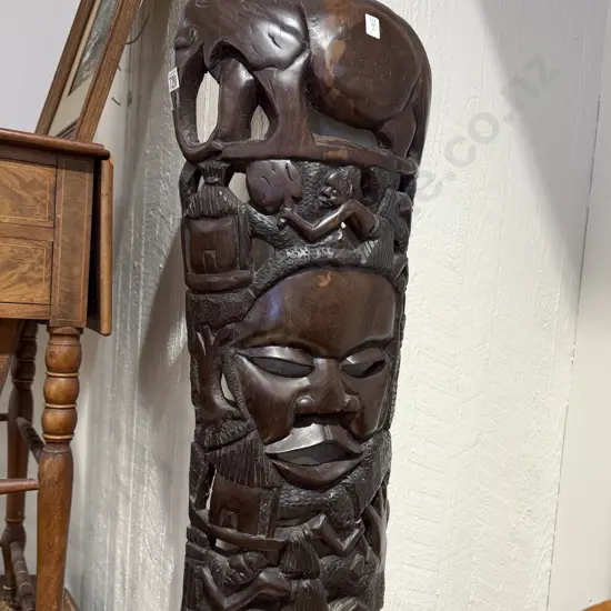 Carved African Wall Hanging