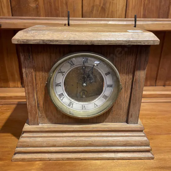 Oak Cased Mantle Clock