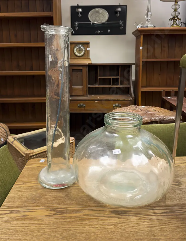 Two Assorted Glass Jars Image 1++