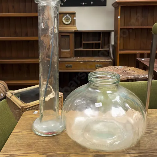 Two Assorted Glass Jars