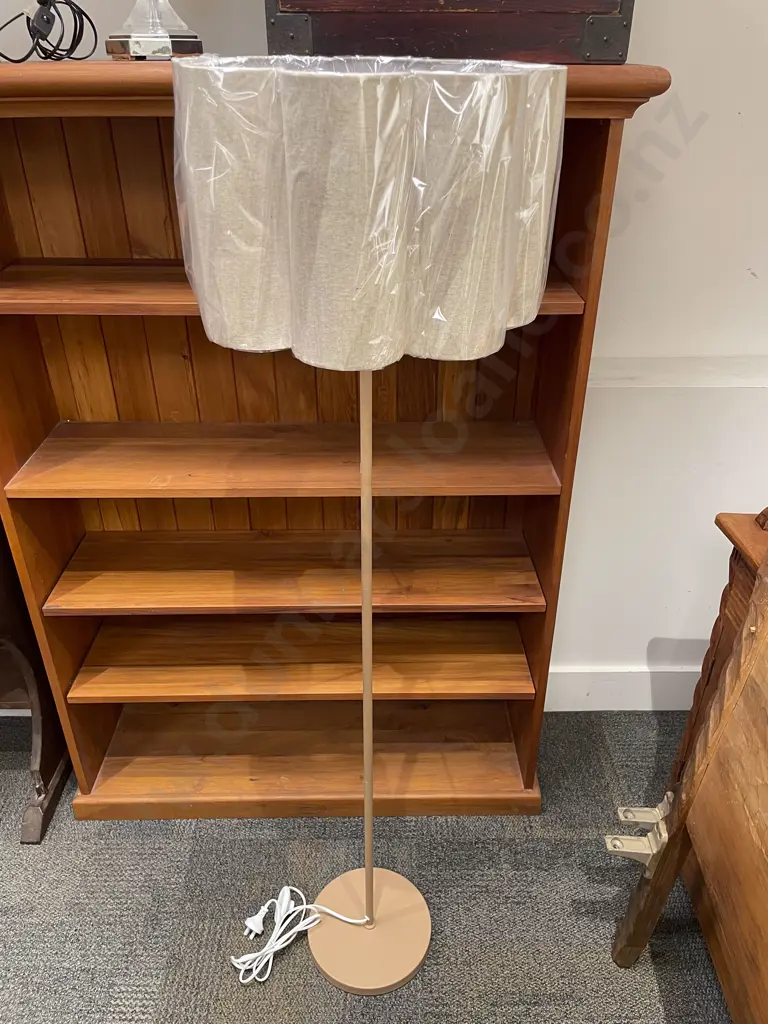 Modern Standard Lamp with As New Shade Image 1++