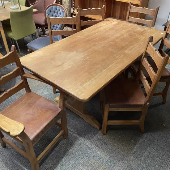 Chapman Taylor Refectory Dining Table & Six Dining Chairs