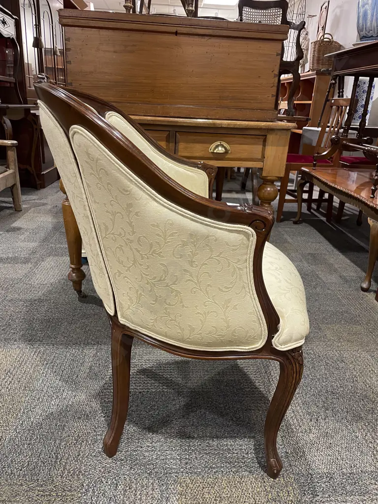 Pair of Reproduction Parlour Chairs Image 1++