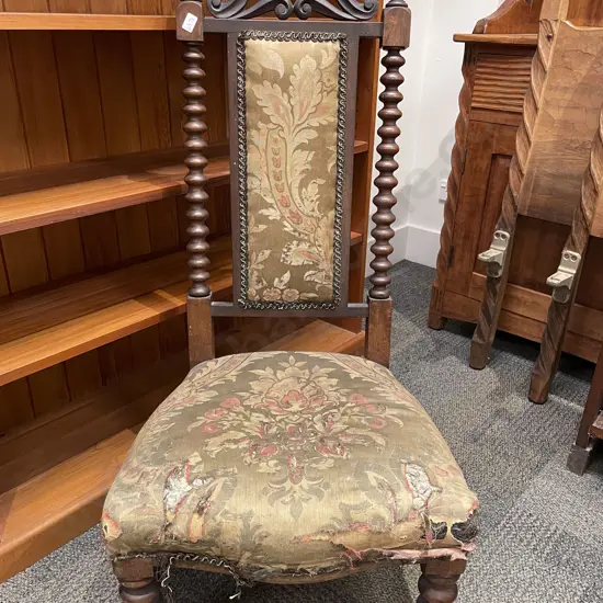 Highback Bobbin Turned Hall Chair