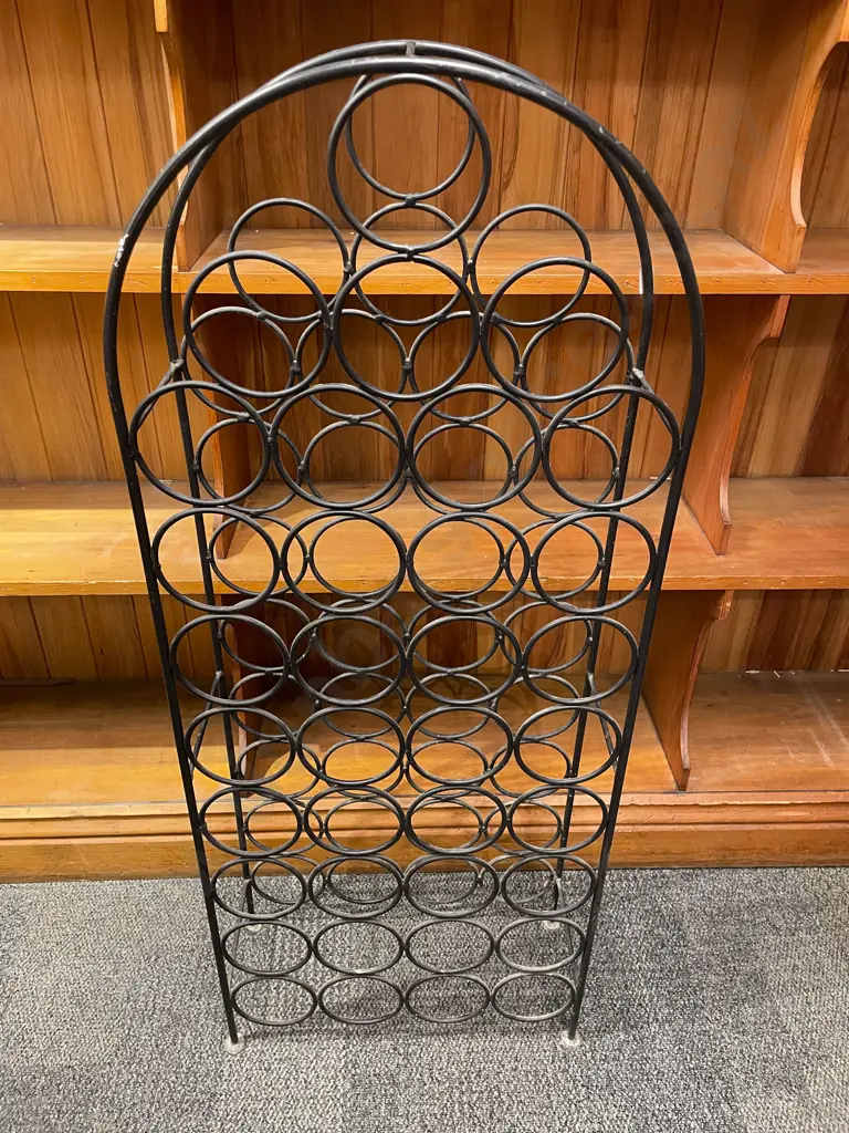 Wrought Metal Wine Rack Image 1++