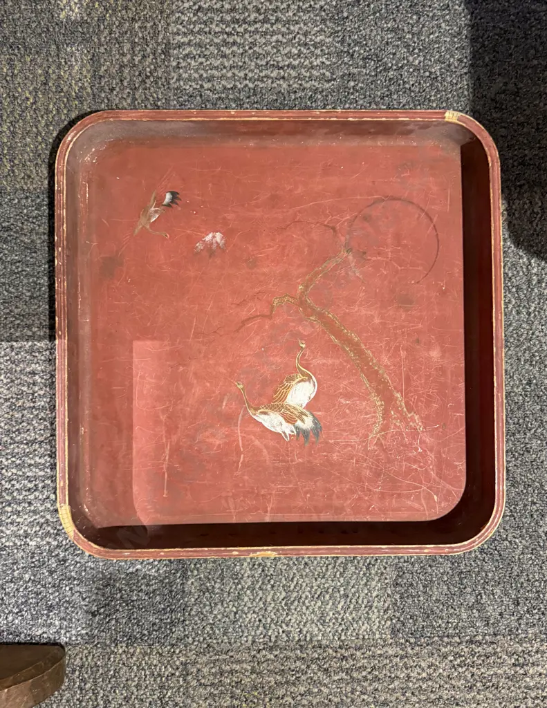 Japanese Lacquered Tray Image 1++