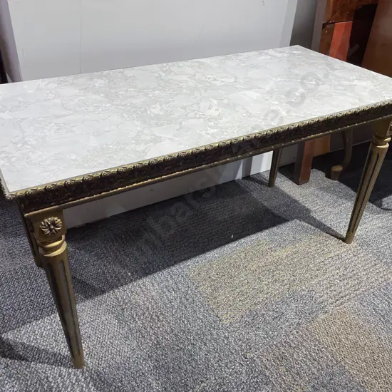 French Style Faux Marble Top Coffee Table