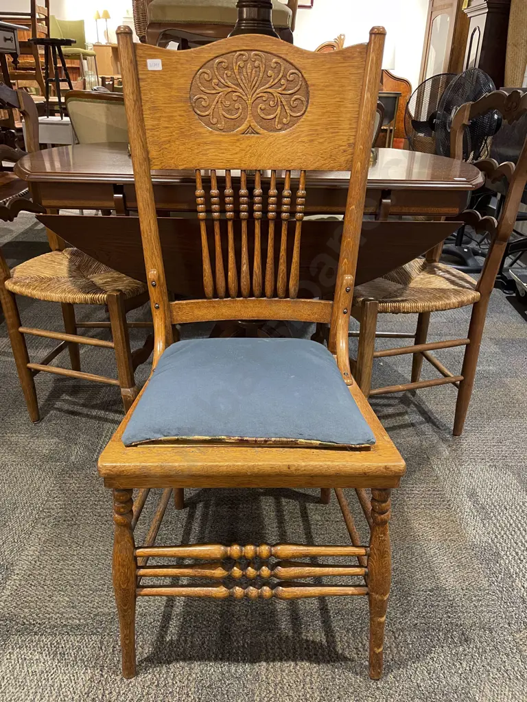 Oak Abacus Back Single Chair Image 1++