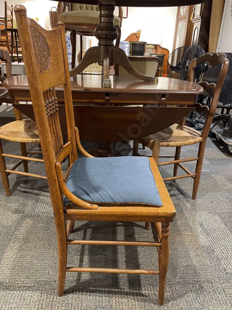 Oak Abacus Back Single Chair Image 1++