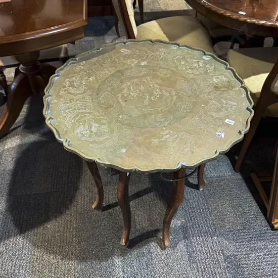Brass Tray Top Table