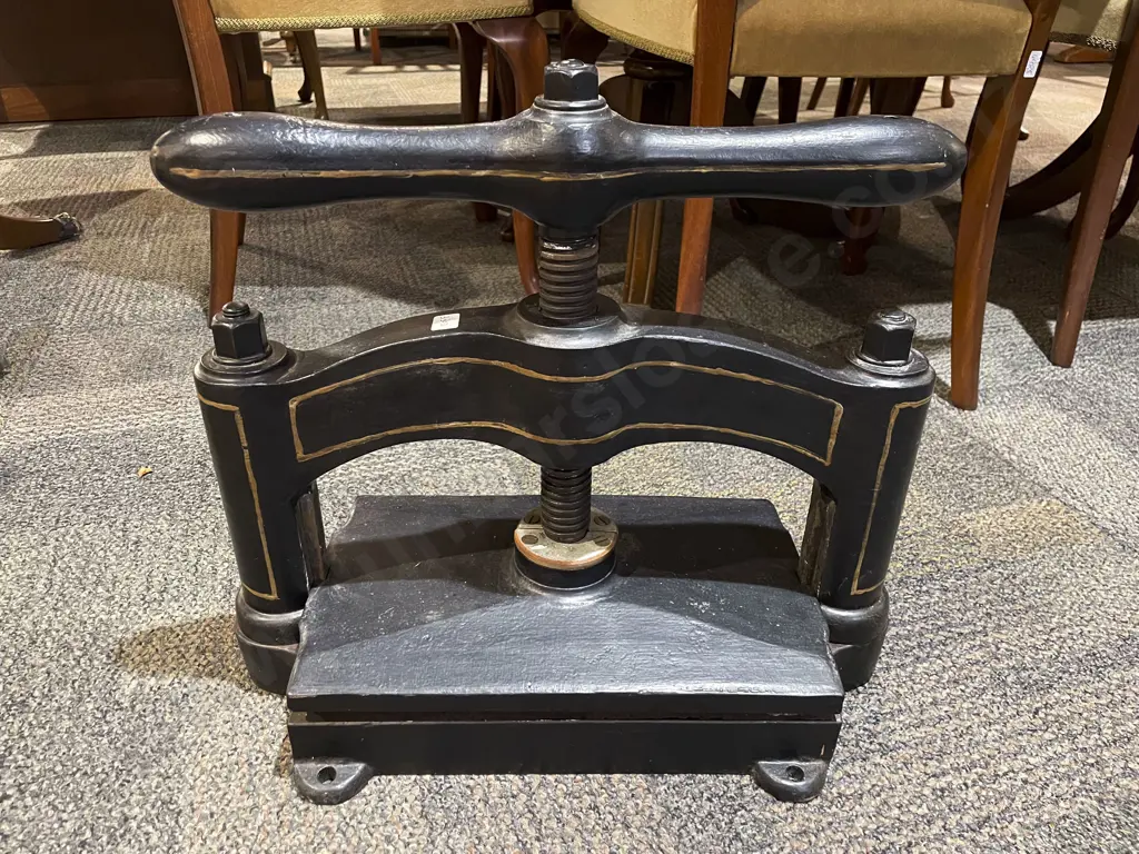 Wrought Metal Antique Book Press Image 1++