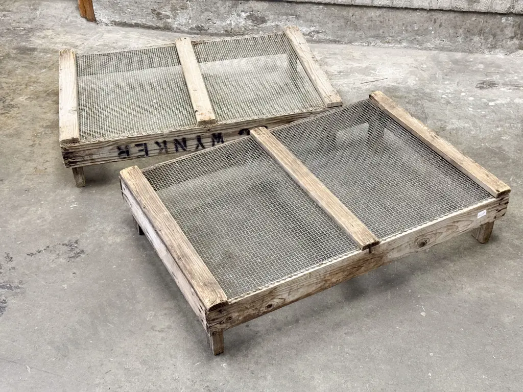 Pair of Wooden Garden Sifters Image 1++