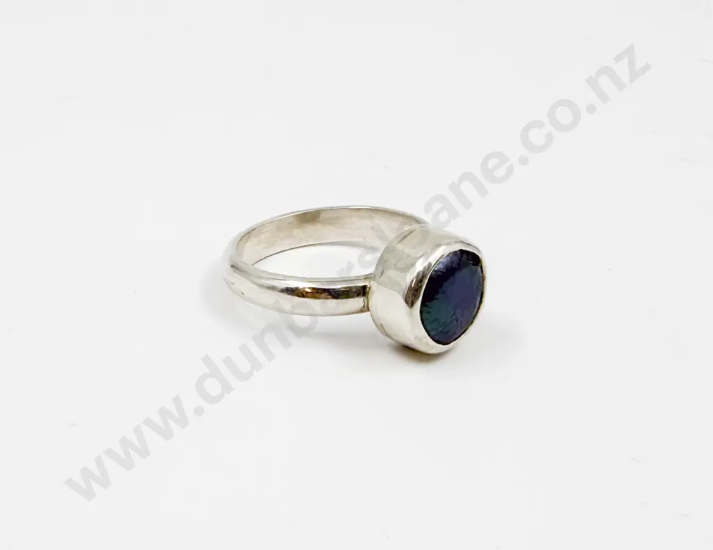 Sterling Silver Single Pearl Ring Image 1++