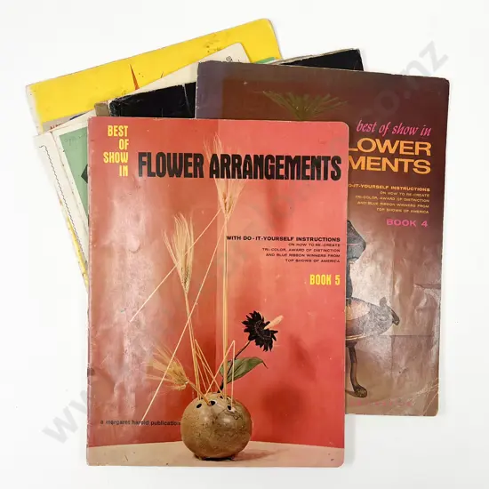 Quantity of Assorted Vintage Floral Arrangement Instructional Magazines