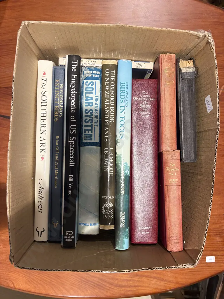 Box Quantity of Assorted Books incl Ornathelogical Reference Image 1++