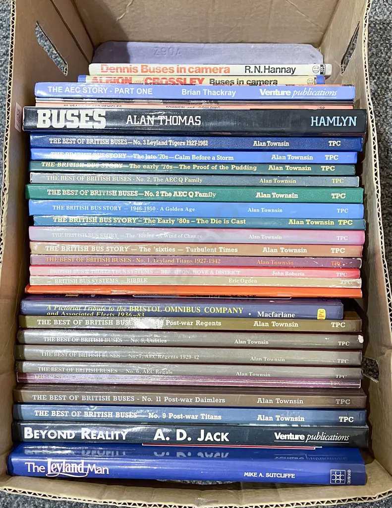 Box Quantity of Assorted Vehicle Reference incl The Best of British Buses & Various Volumes Image 1++